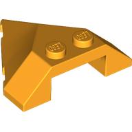 Lego Brick Wedged, Sloped 4 x 4 Pointed / Bright Light Orange