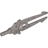 Weapon Sword Double Blade with Bar Holder [Chi Sword] / Flat Silver