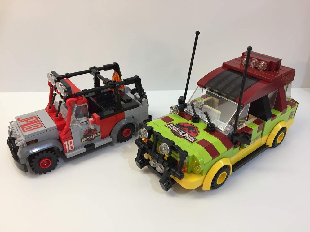 Lego Jurassic Park Cars - Jeep Wrangler & Ford Explorer