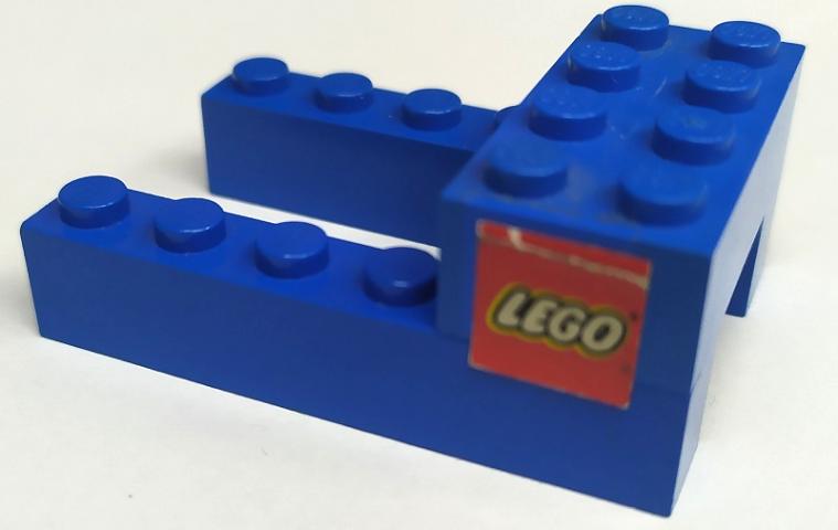 Lego Stickered Assembly 6 x 4 x 2 with LEGO Logo Pattern on Both Sides (Stickers) - Set 392-1