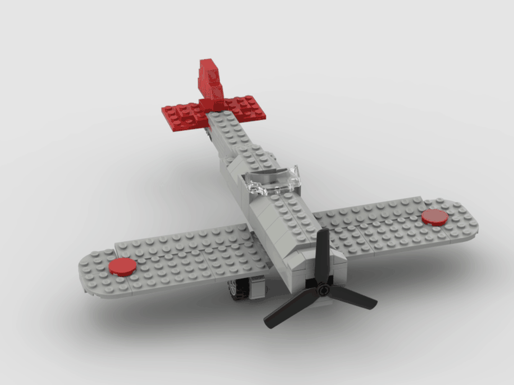 Lego MITSUBISHI A5M Japanese WWII Fighter plane