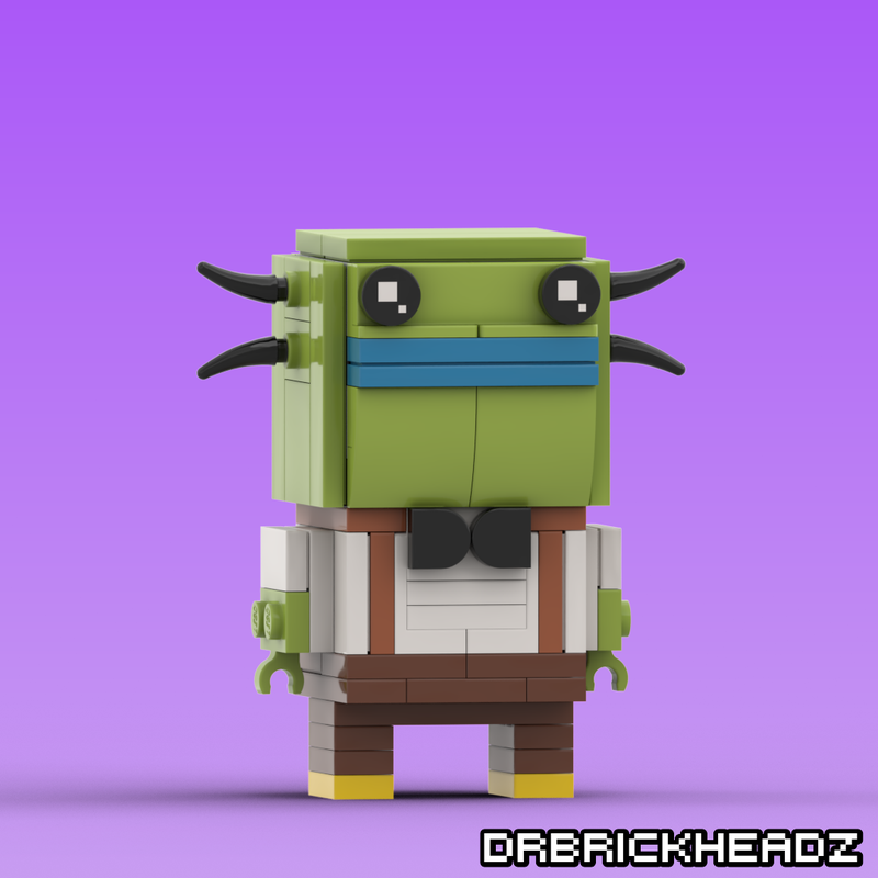 Lego Ed Bighead (Rocko's Modern Life) Custom Brickheadz