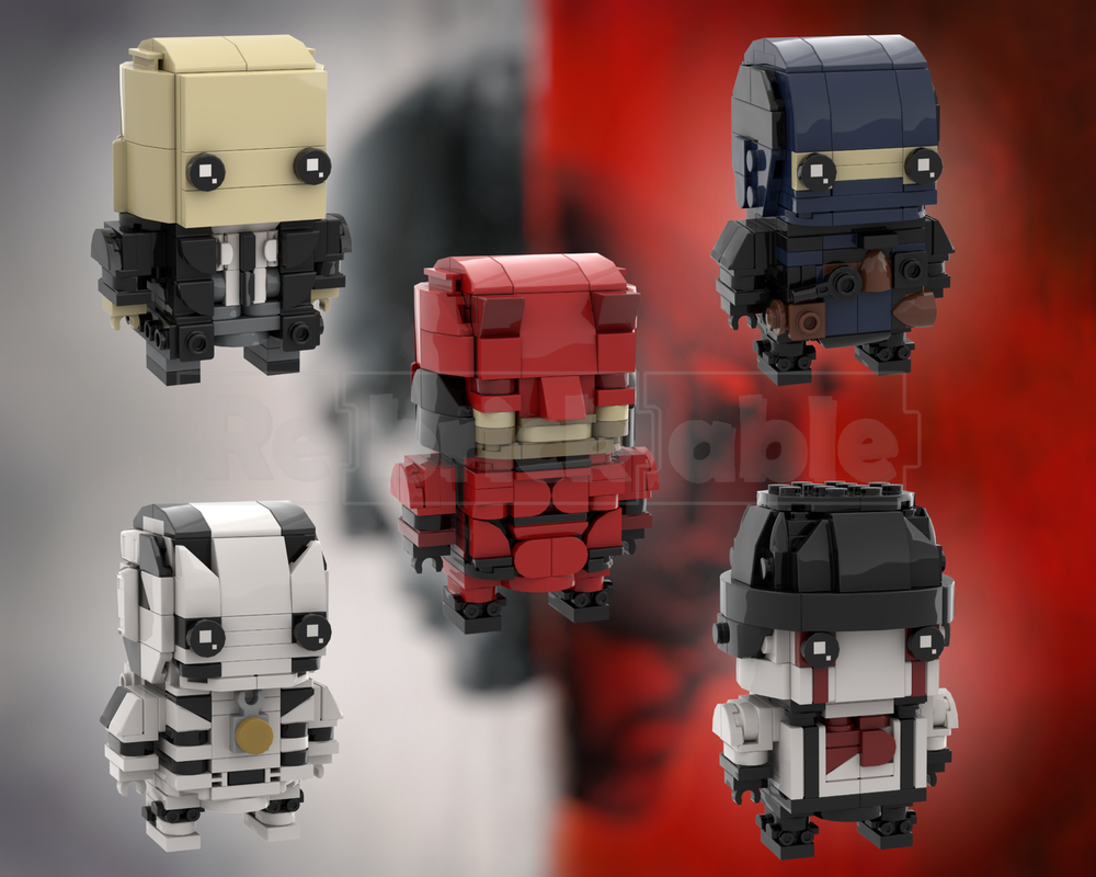 Lego Daredevil: Born again Brickheadz BUNDLE