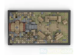 Edoras miniatur diorama