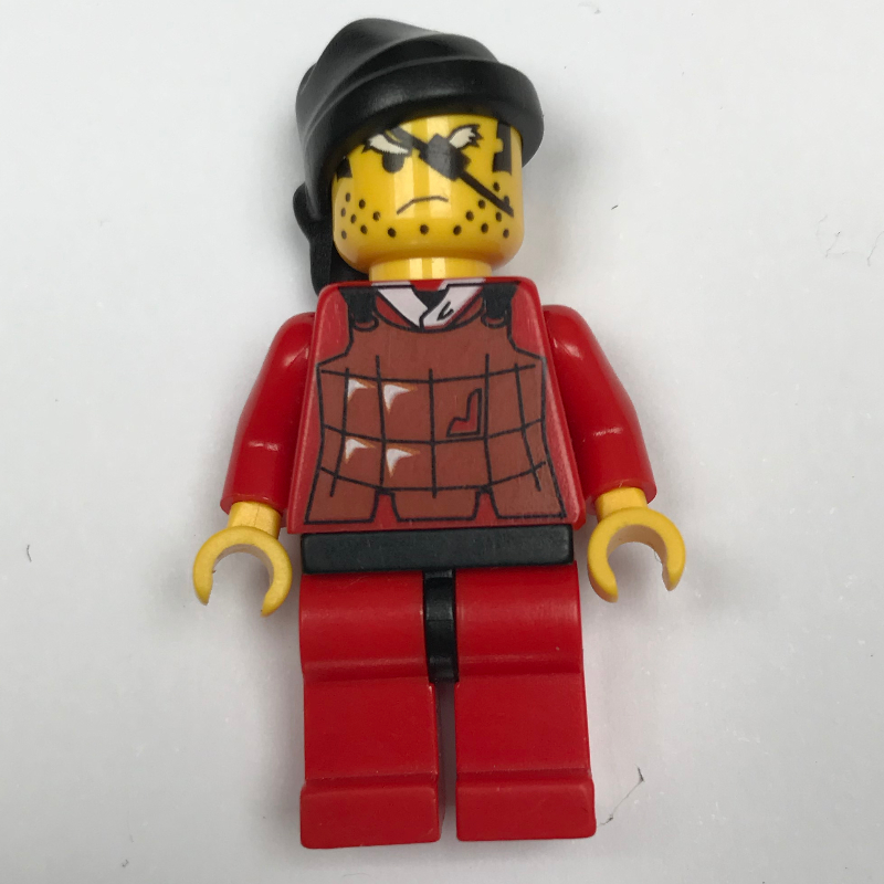 Lego Robber, Printed Brown Armor