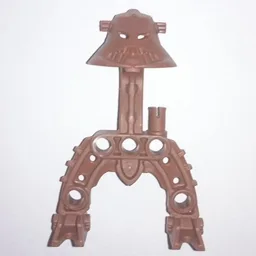 Large Figure Skeletal, Torso with Feet and Head (Piraka Avak) / Light Brown