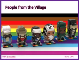 People from the Village Pride Brickheadz