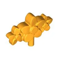 Headwear Accessory Flowers with Small Pin / Bright Light Orange