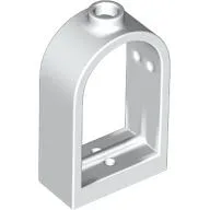 Window 1 x 2 x 2 2/3 with Rounded Top / White