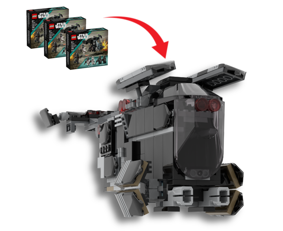 Lego Imperial Patrol/Transport (Police) Gunship 75412 Alternate Build