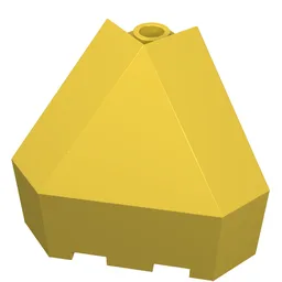 Panel 3 x 3 x 3 Corner Convex / Yellow
