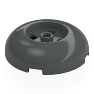 Lego Brick Round 4 x 4 Dome Top with Round 2 x 2 Recessed, 4 Studs / Dark Bluish Gray