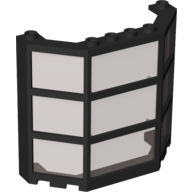 Lego Window Bay 3 x 8 x 6 with Trans-Brown Glass