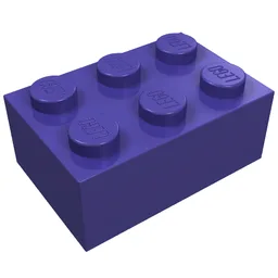 Brick 2 x 3 / Dark Purple