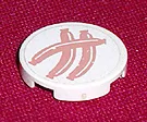 Tile, Round 2 x 2 with 3 Hot Dogs Pattern (Sticker) - Set 5895