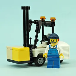 White Forklift Loader