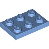 Lego Plate 2 x 3 / Medium Blue