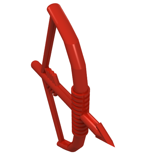Lego Weapon Bow and Arrow [Large] / Red