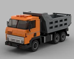 Kamaz 55111 Dump Truck (Orange-Grey)