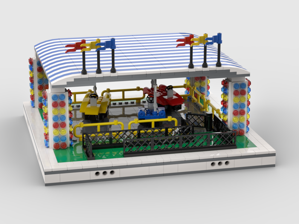 Lego Bumper cars for modular Amusement Park