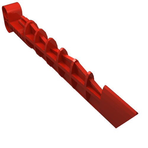 Lego Large Figure Weapon Blade, Aero Slicer / Red