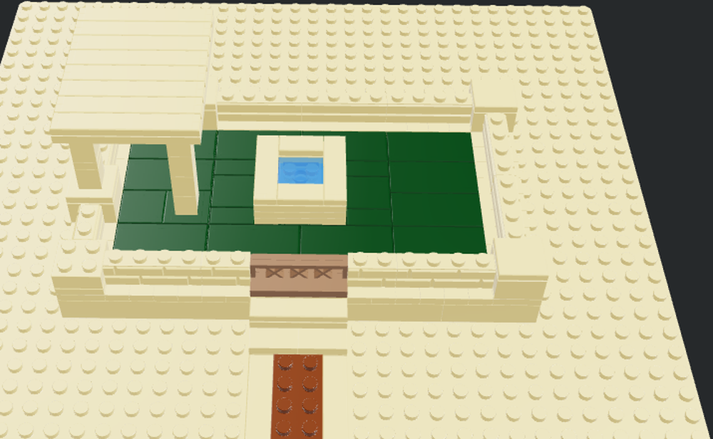 Lego desert village animal pen