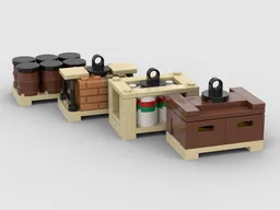 Cargo Truck & Flatbed Trailer