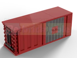 Simple red container 18x6