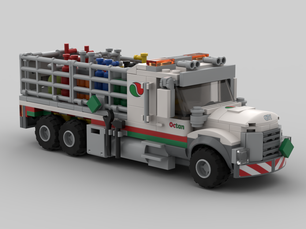 Lego Octan Gas Cylinder Delivery Truck