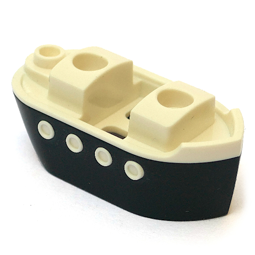 Lego Minifig Hipwear, Ferry / Boat Costume with Black Hull Pattern / White