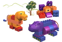 Rhino and Lion