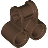 Technic Axle and Pin Connector Perpendicular Double / Brown
