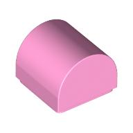 Lego Brick Curved 1 x 1 x 2/3 Double Curved Top, No Studs / Bright Pink