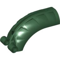 Lego Large Figure Back Cover with Groove (Rahkshi) / Dark Green