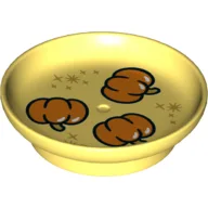 Duplo Dish with Pumpkins Print