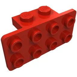 Bracket 1 x 2 - 2 x 4 / Red
