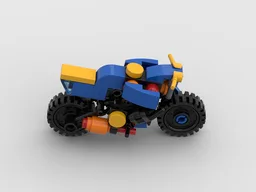 Blue Rocket Motorcycle