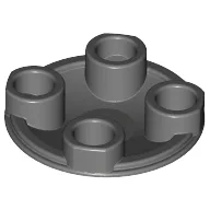 Plate Round 2 x 2 with Rounded Bottom [Boat Stud] / Dark Bluish Gray