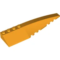 Brick Wedged, Curved 12 x 3 Right / Bright Light Orange