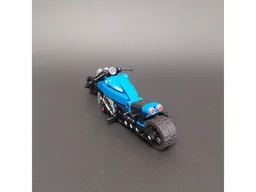 Tiny Blue Motorcycle