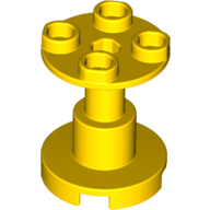 Lego Support Round 2 x 2 x 2 Stand with Reinforced Underside / Yellow