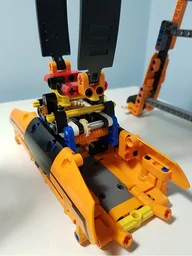 Orange Container Crane