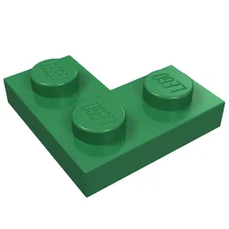 Plate 2 x 2 Corner / Green