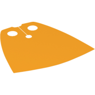 Lego Neckwear Cape, Standard [Spongy Stretchable Fabric] / Bright Light Orange