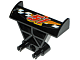 Lego Vehicle, Spoiler 3 x 4 x 6 with Red '51' and Checkered Pattern (Sticker) - Set 8651
