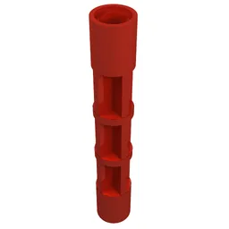 Support 1 x 1 x 5 1/3 Spiral Staircase Axle / Red