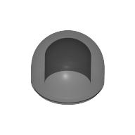 Lego Dome 1 x 1 x 2/3 / Trans-Black