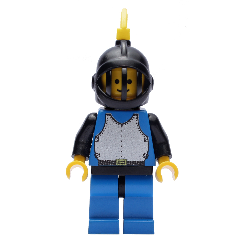 Lego Knight (Breastplate on Blue) - Blue Legs, Yellow Plume, 3626a