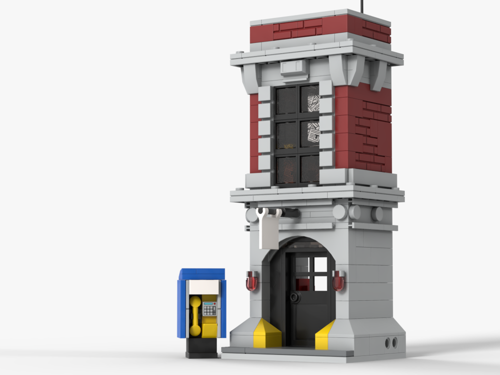Lego Creator-scale Paranormal Firehouse