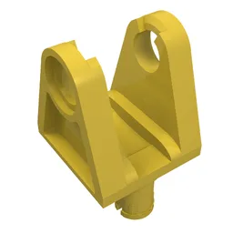Technic Steering Arm with 2 Pins / Yellow